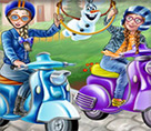 Motorcu Elsa ve Anna