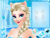 Elsa Kedi Makyajı