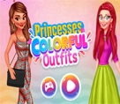 Prensesler Renkli Kıyafetleri