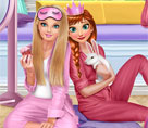 Anna ve Barbie Pijama Partisi