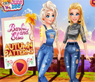 Barbie ve Elsa Sonbahar Desenleri