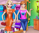 Elsa ve Anna Alışverişte 