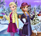 Elsa ve Anna Kış Modası