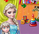 Elsa ve Bebeği Boyama
