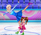 Elsa ve Kızı Buz Pateni