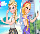 Elsa ve Rapunzel Snapchat Yarışı
