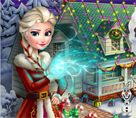Elsa Yeni Yıl Evi Dekorasyonu