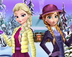 Elsa ve Anna Kış Modası