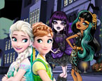 Elsa ve Monster High Kızları