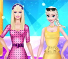 Süper Model Barbie ve Elsa