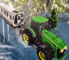 Traktör ile Tren Çekme Simülatörü 